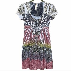 Ocean Breeze Scoop Neck Summer Dress Embellished S